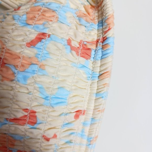 Anthropologie L Space Izzie Smocked Bikini Top - Picture 7 of 8